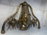 Grand Brass Lord Venkateswara Wall Hanging - Tirupati Balaji Face